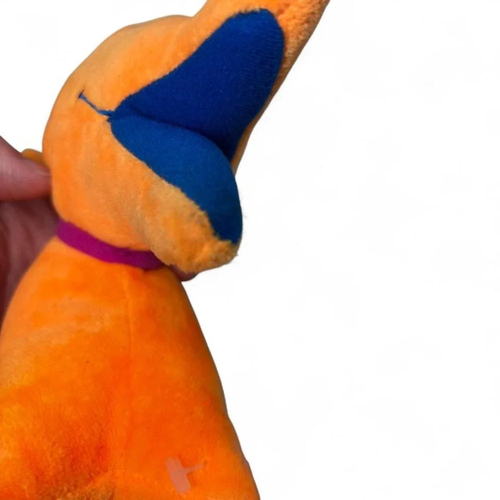 Disney‎ Nightmare Before Christmas Zero Neon Orange Plush 9